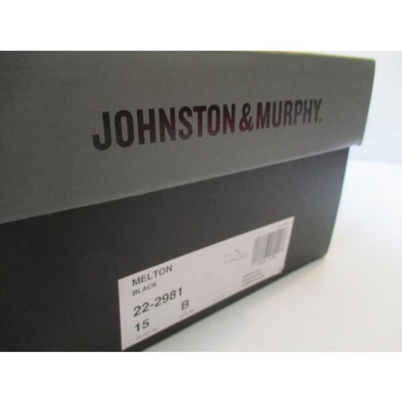 SALE*Johnston and Murphy Classic Black Dress Lace-Up - Picture 4 of 7